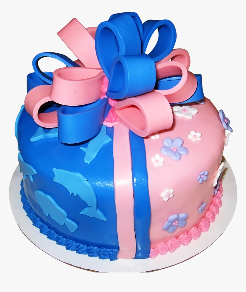 Gender Reveal Fishing Cake, HD Png Download