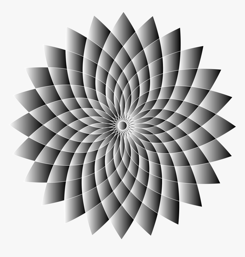 Prismatic Abstract Flower Line Art Ii 4 Clip Arts - Optical Illusion Spinning Disc, HD Png Download
