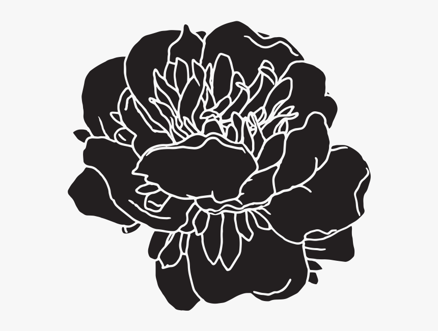 Chalk Couture Abstract Flower Reusable Transfer - Illustration, HD Png Download