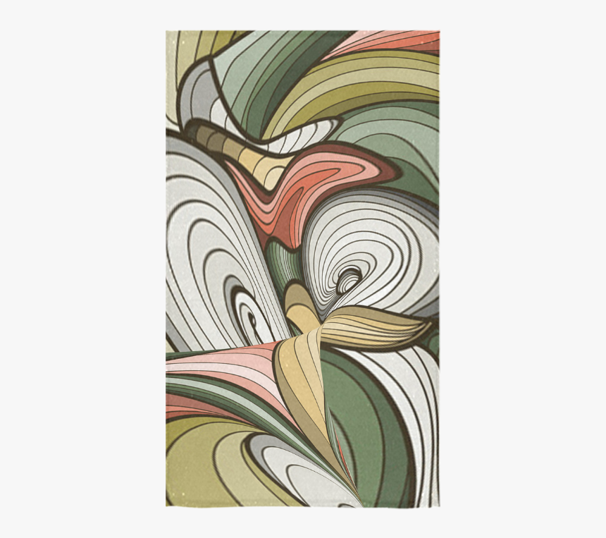 Abstract Flowers Custom Towel 16 X28 - Modern Art, HD Png Download