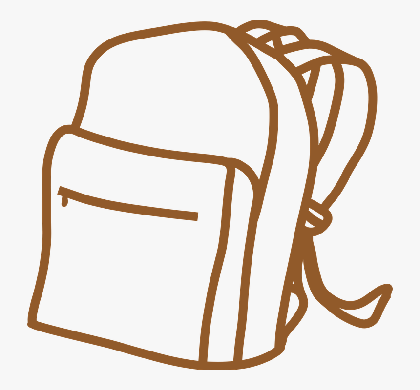 Bag Backpack Clip Art - Transparent Background Backpack Clipart, HD Png Download