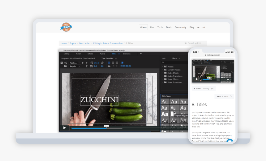 Food Blogger Pro On Laptop And Phone - Operating System, HD Png Download