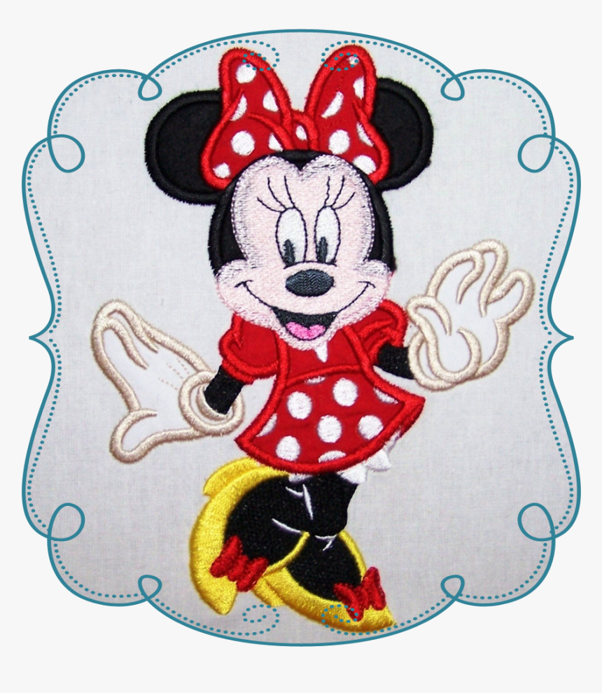 Machine Embroidery Applique, Clipart, Mickey Mouse, - มิ น นี่ เม้าส์, HD Png Download