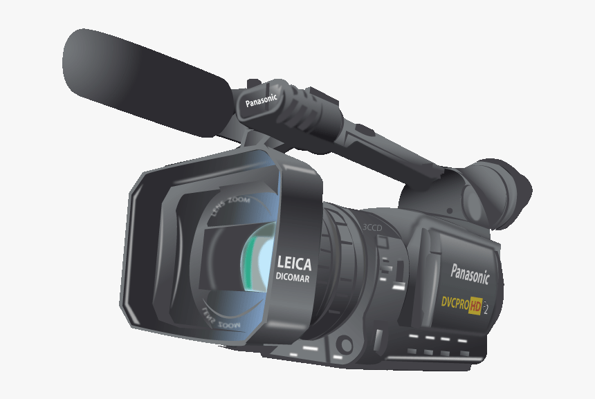 Free Clip Art Technology Gadgets Panasonic Video Camera - Digital Video Camera Clipart, HD Png Download