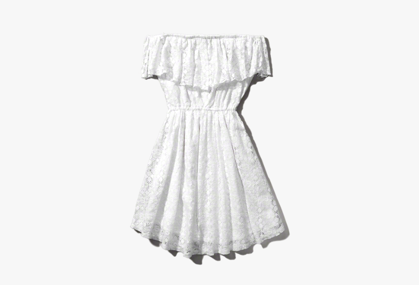 Abercrombie White Dress Lace Off The Shoulder Hd Png Download Transparent Png Image Pngitem