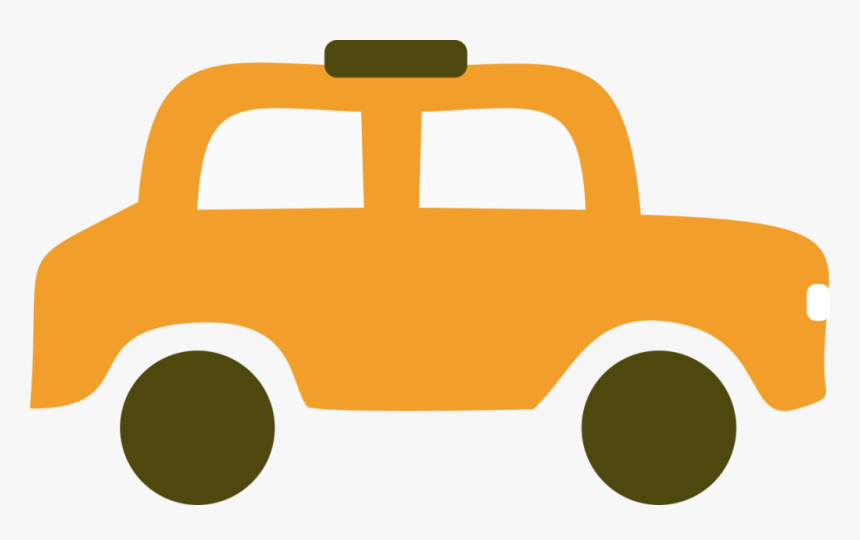 Orange Old Car Clipart, HD Png Download