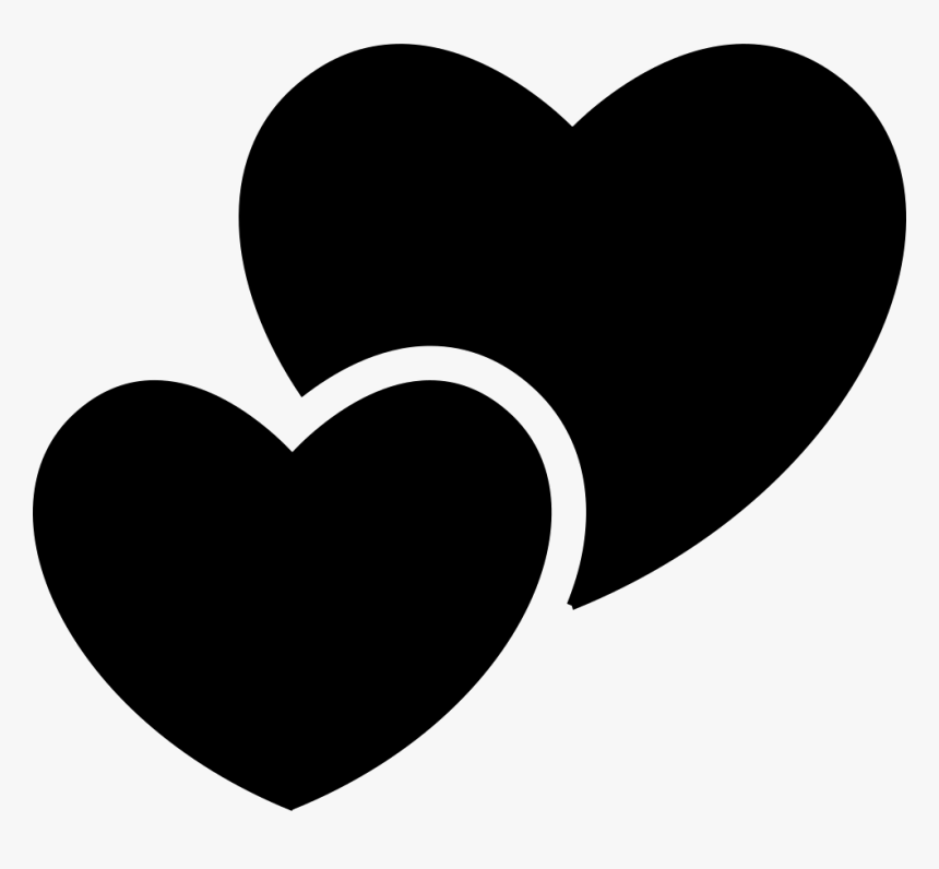 Hearts Couple - Two Heart Icon, HD Png Download