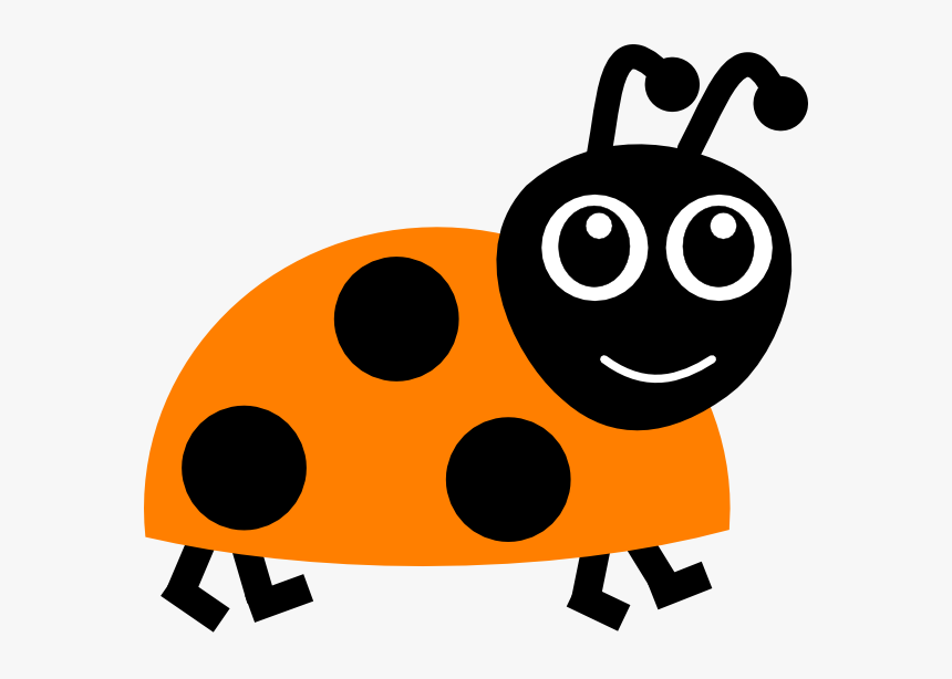 Orange Ladybug Clipart - Lady Bird Clip Art, HD Png Download