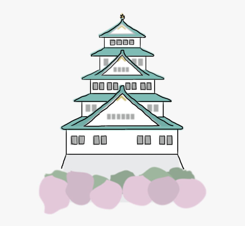 Osaka Castle Clipart, HD Png Download