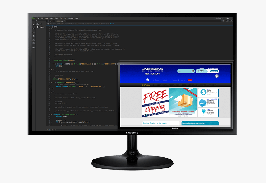 Computer Monitor, HD Png Download