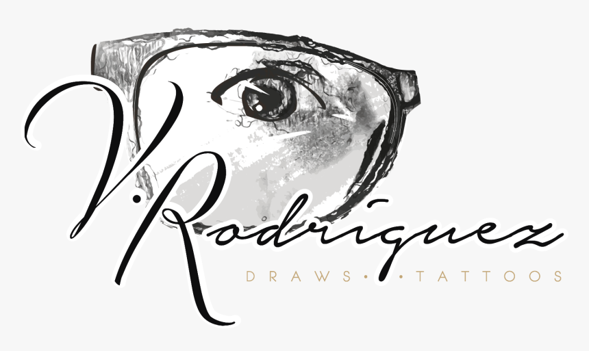 V Drawing Tattoo - Calligraphy, HD Png Download