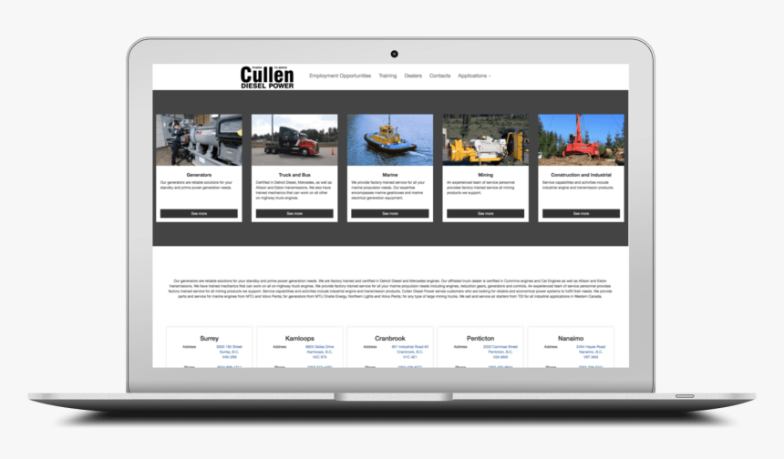 Cullen Project On Mac - Website, HD Png Download