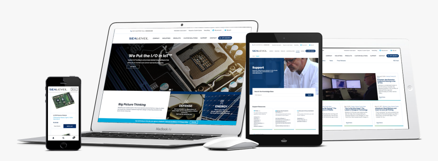 Web Design On Multiple Devices - Website, HD Png Download