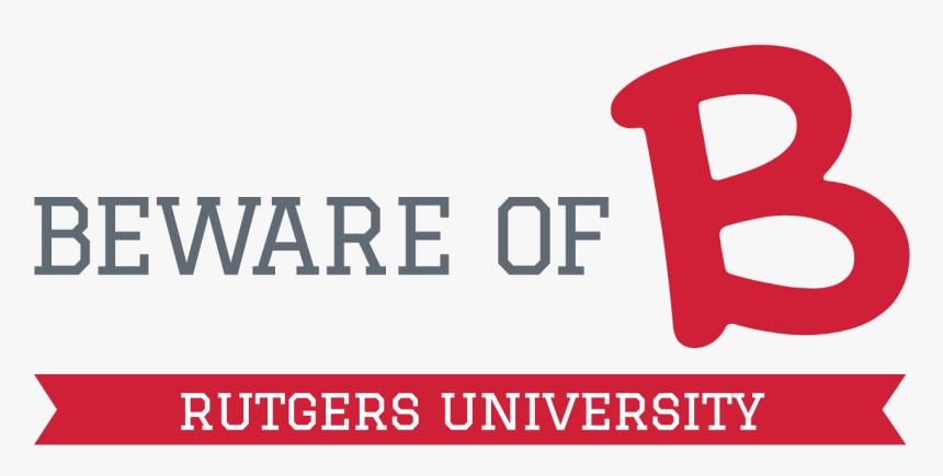 Logo Rutgers B Clr Cd243b Ffffff, HD Png Download