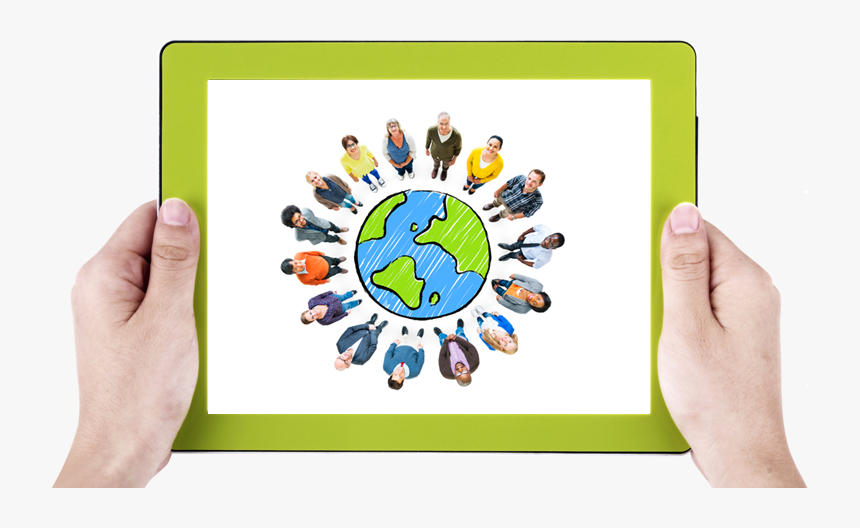 Diverse People On A World, HD Png Download