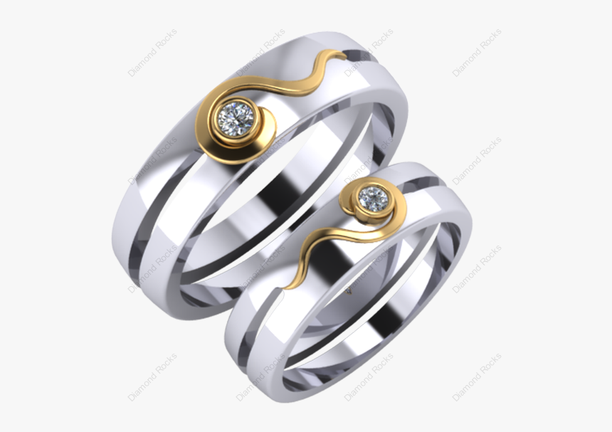 White Gold Engagement Ring For Couple, HD Png Download