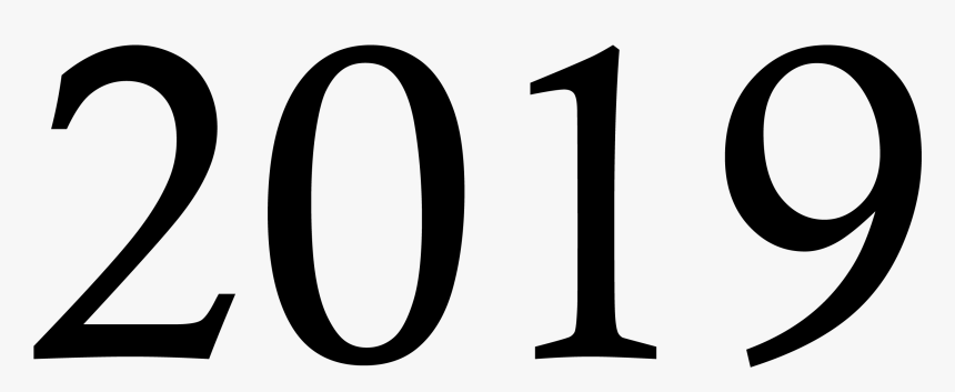 Happy New Year 2019 Greeting Card With Trendy Background, HD Png Download