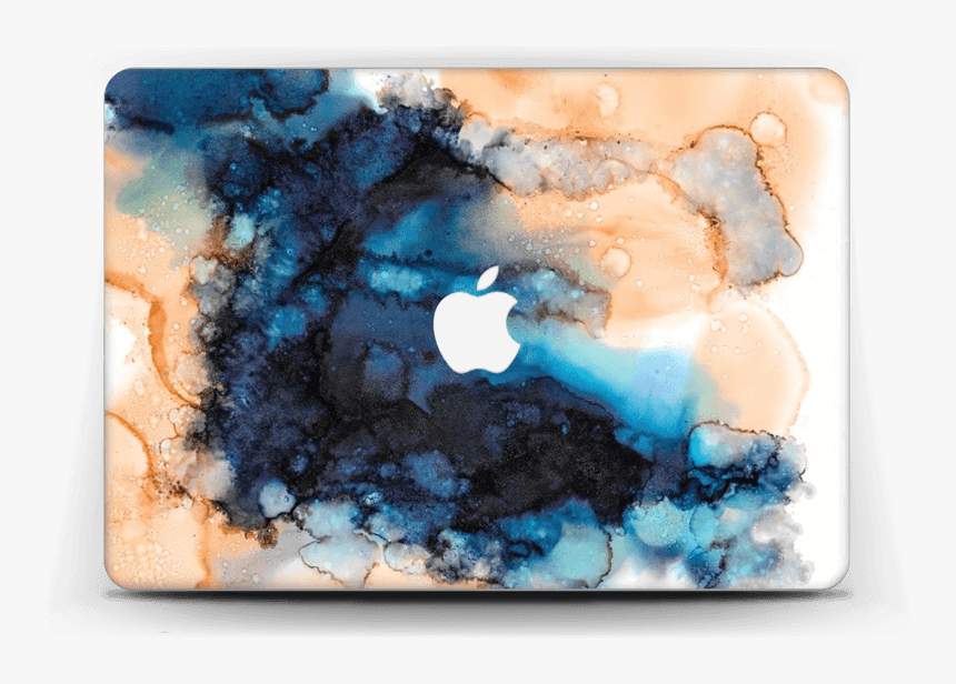 Blue & Orange Color Splash Skin Macbook Air 13” - Paint Watercolor Splash Color, HD Png Download