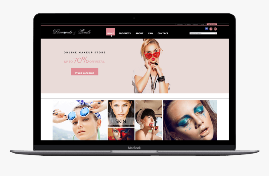 Diamonds Pearls Custom Shopify Theme - Led-backlit Lcd Display, HD Png Download