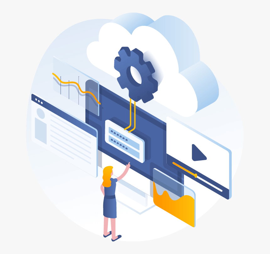 Site Development Illustration - Cloud Computing, HD Png Download