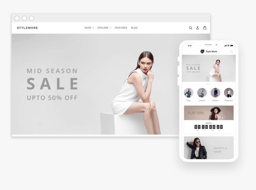 Shopify Mobile App Design, HD Png Download
