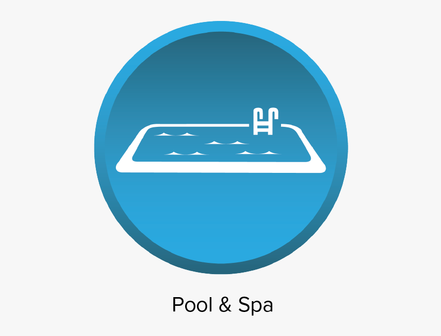 Pool & Spa Icon - Sign, HD Png Download
