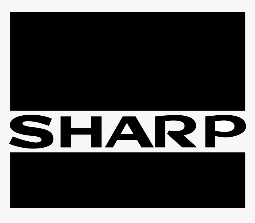 White Sharp Logo Png, Transparent Png