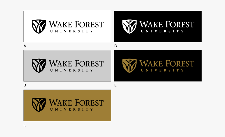 Logo Guidelines One Color - Wake Forest University, HD Png Download