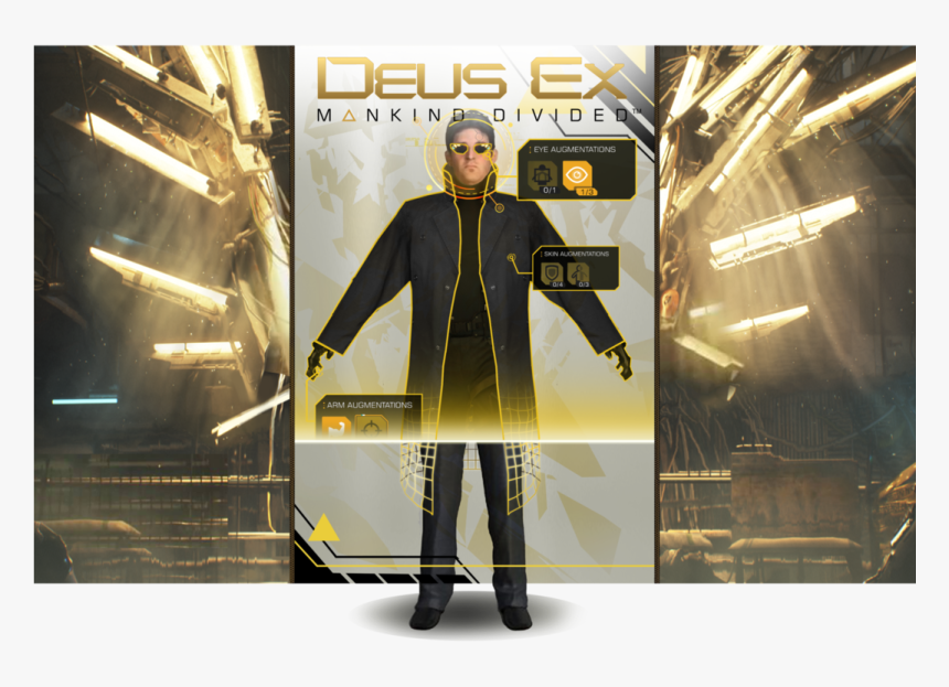 With The Title Character, Adam Jensen Himself And Was - Deus Ex Ar, HD Png Download