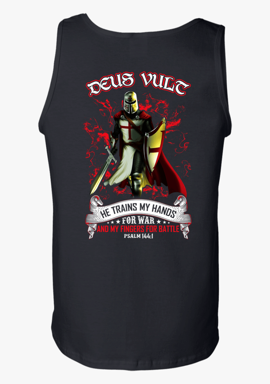 Knight Templar Deus Vult - T-shirt, HD Png Download