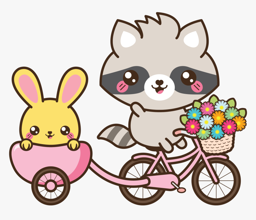 Kawaii Bike Illustration , Png Download - Kawaii Bike, Transparent Png
