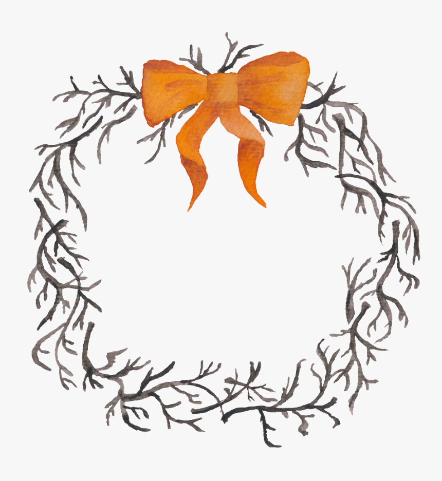 Orange Bow Tie Rattan Halloween Transparent Material, HD Png Download