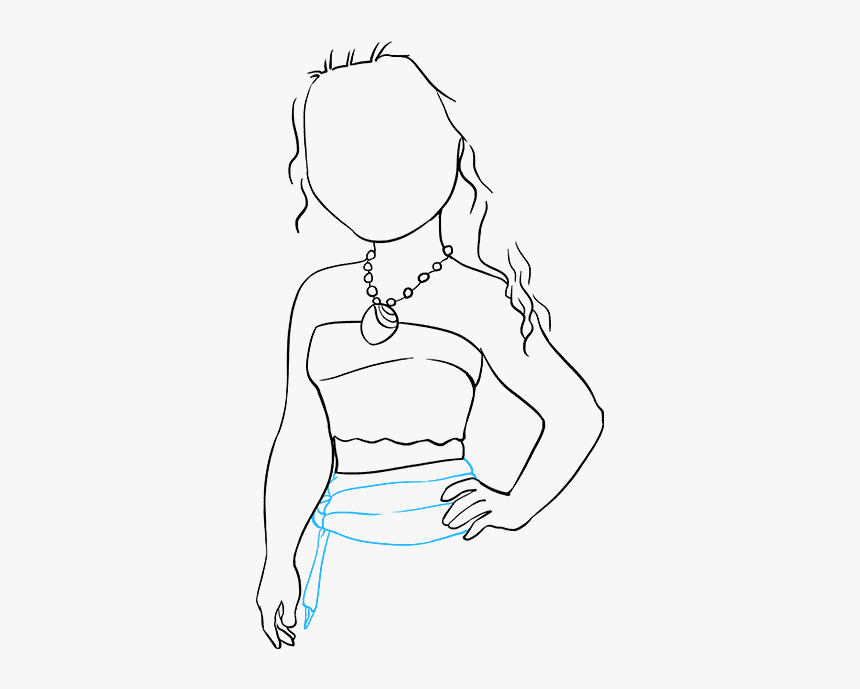 How To Draw Moana - Draw Moana Step By Step, HD Png Download