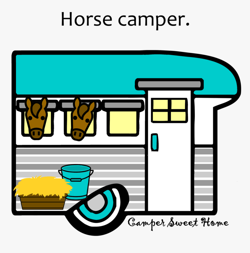Horse - Horse Camper Clip Art, HD Png Download