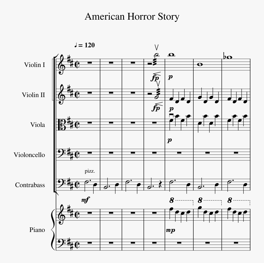 Transparent American Horror Story Logo Png - Satb Bohemian Rhapsody Sheet Music, Png Download