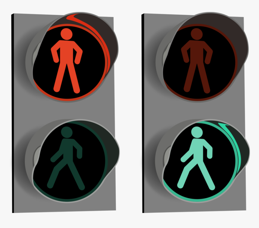 Traffic Light,traffic Sign,sign - Traffic Light Pedestrian Png, Transparent Png