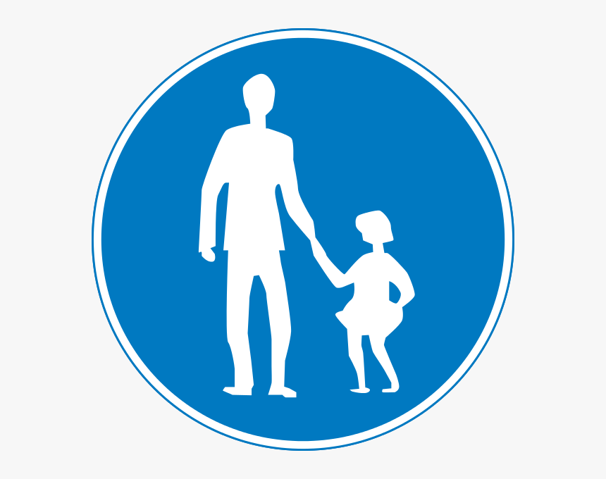 Cyprus Road Sign Mandatory Pedestrian Way - Hapoel Petah Tikva F.c., HD Png Download