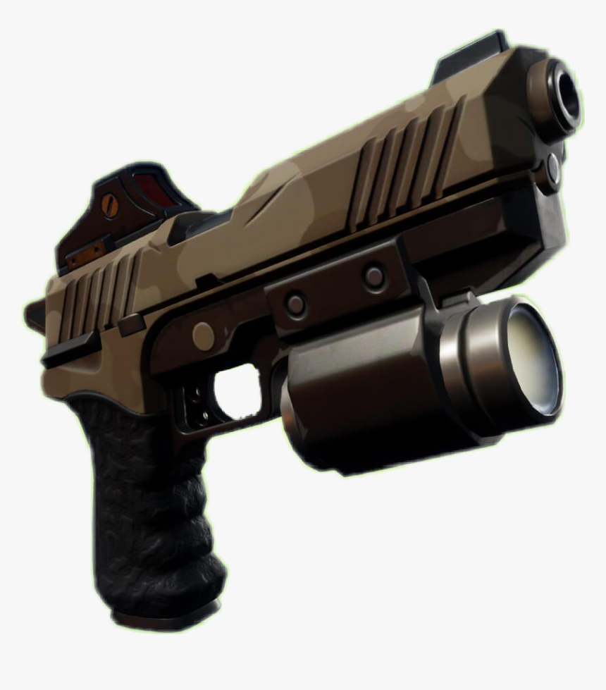 #fortnite #pistol #gun #game #games #gamer #gamers - Pistol With A Flashlight Fortnite, HD Png Download