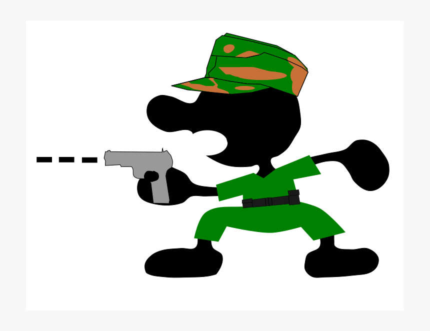 Game And Watch - Game And Watch With A Gun, HD Png Download