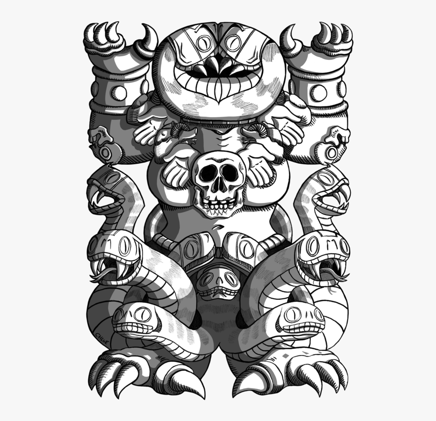 Coatlicue - Cartoon, HD Png Download