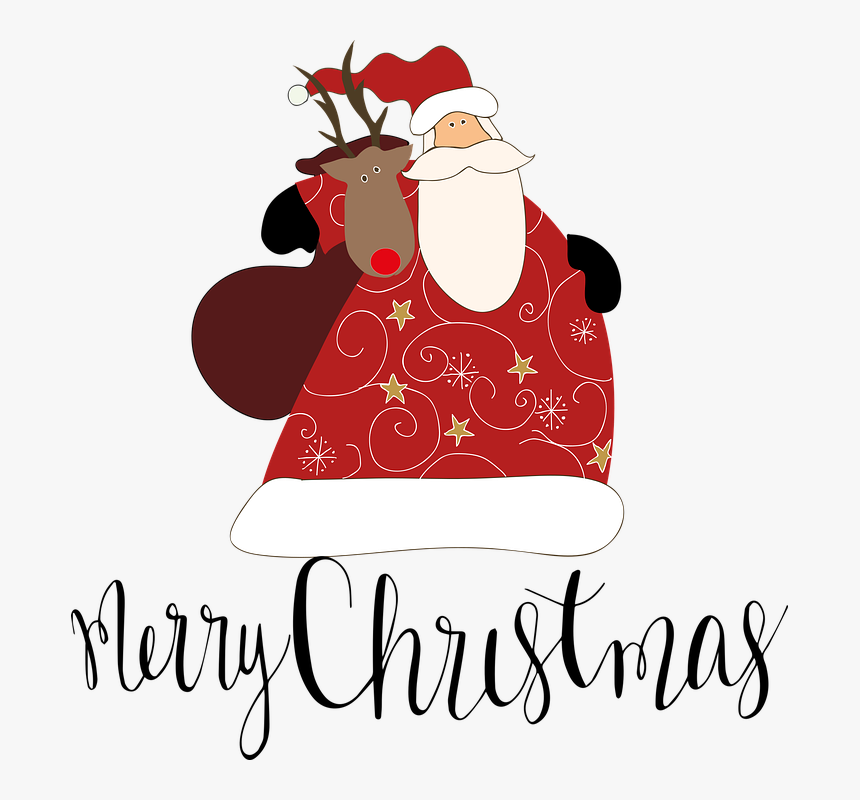 Christmas, Holiday, Santa, Cant, December, Red, Winter - Cartoon, HD Png Download