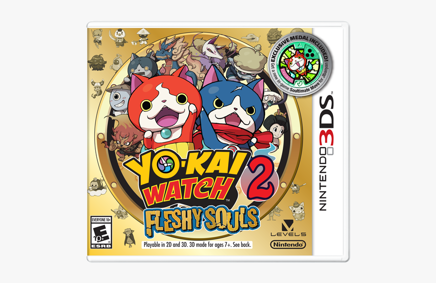 Yo Kai Watch 2 Bony Spirits 3ds, HD Png Download