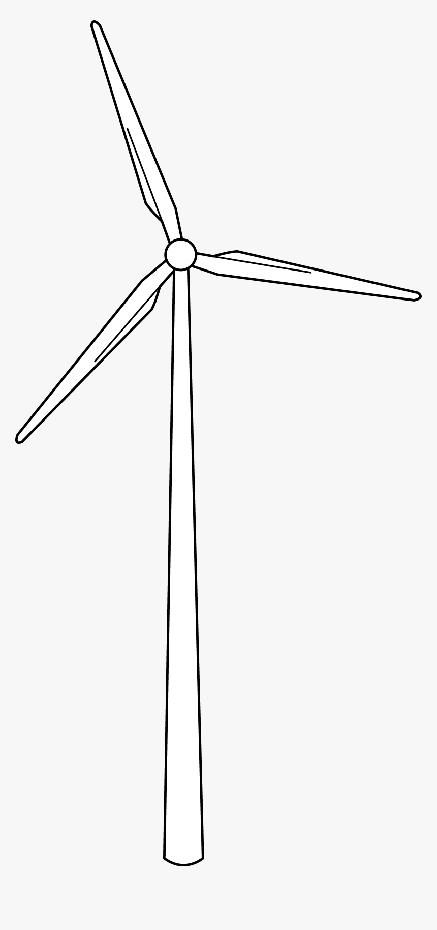 Clip Art Line Art Free Clip - Clip Art Wind Mill, HD Png Download