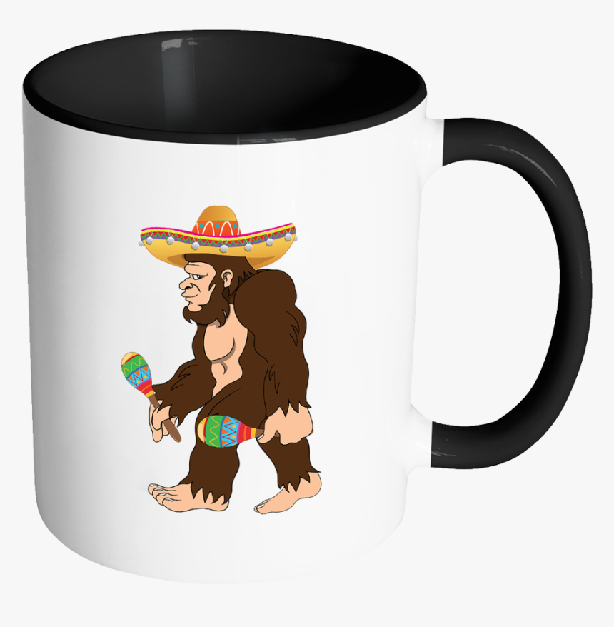 Bigfoot Maracas Sombrero - Mugs Png, Transparent Png