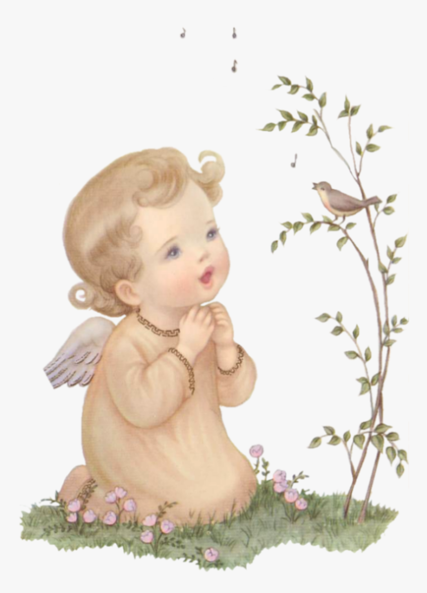 Sweet Easter Angels - Angelito Vintage Png, Transparent Png