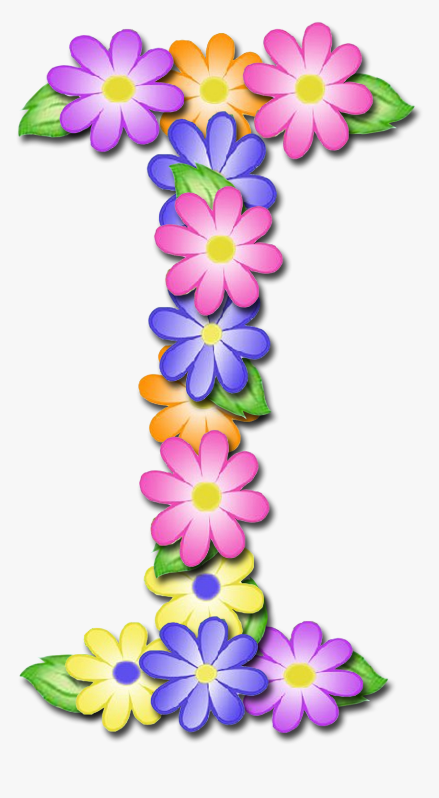 Flower Letters Clipart, HD Png Download