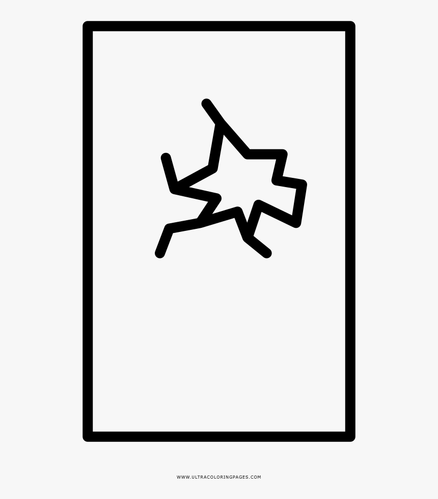 Broken Glass Coloring Page, HD Png Download , Transparent Png Image ...
