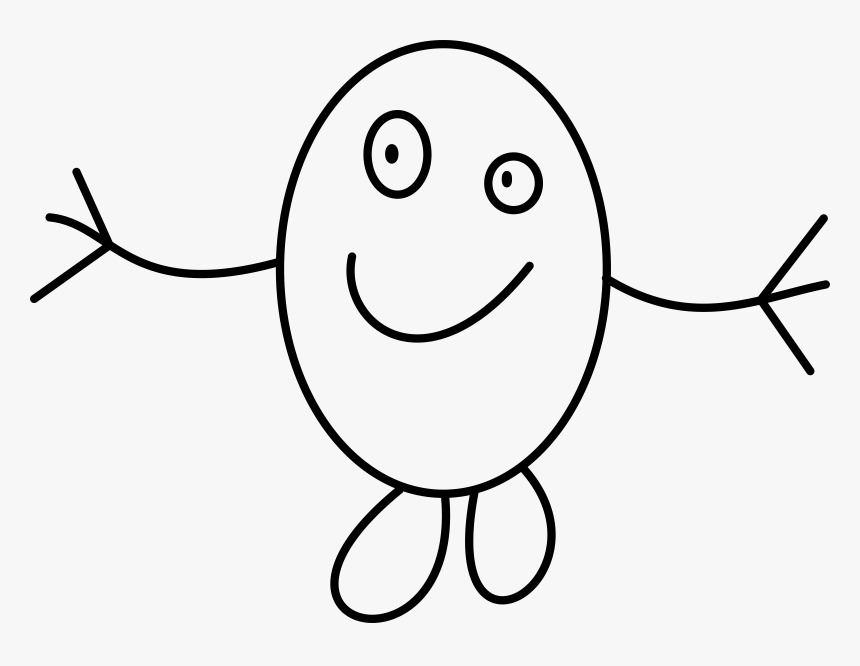 Emotion,monochrome Photography,text - Black And White Clipart Of Happiness, HD Png Download