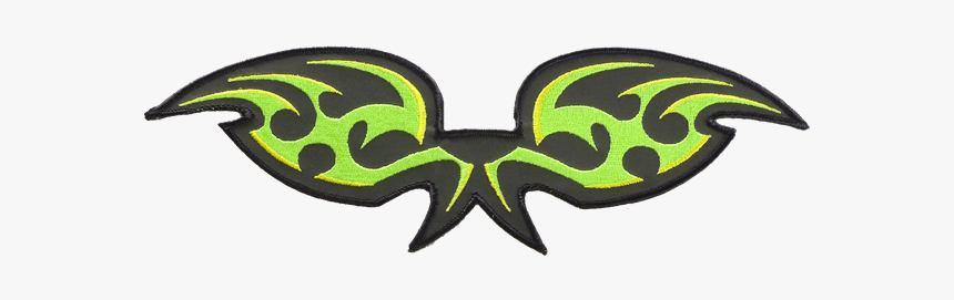Green And Yellow Wings Reflective Embroidered Patch, HD Png Download