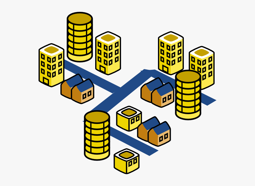 Banner Transparent Library City Street Clipart - Office Building Clip Art, HD Png Download